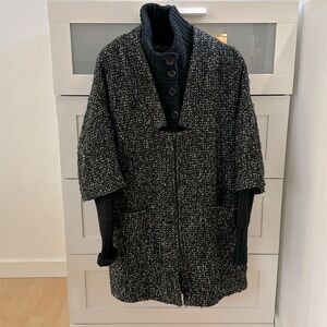 Maison Scotch winter jacket with sweater accents